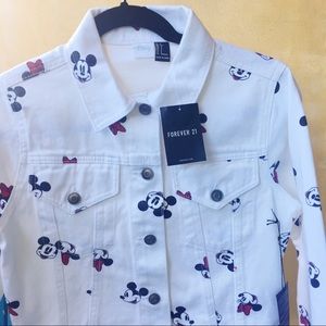 NEW Forever 21 x Disney Mickey/Minnie Jacket